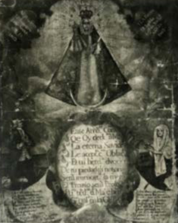 Exvoto a la Virgen de la Candelaria, fotografiado por Rafael Mesa. Archivo Fotográfico bpp.